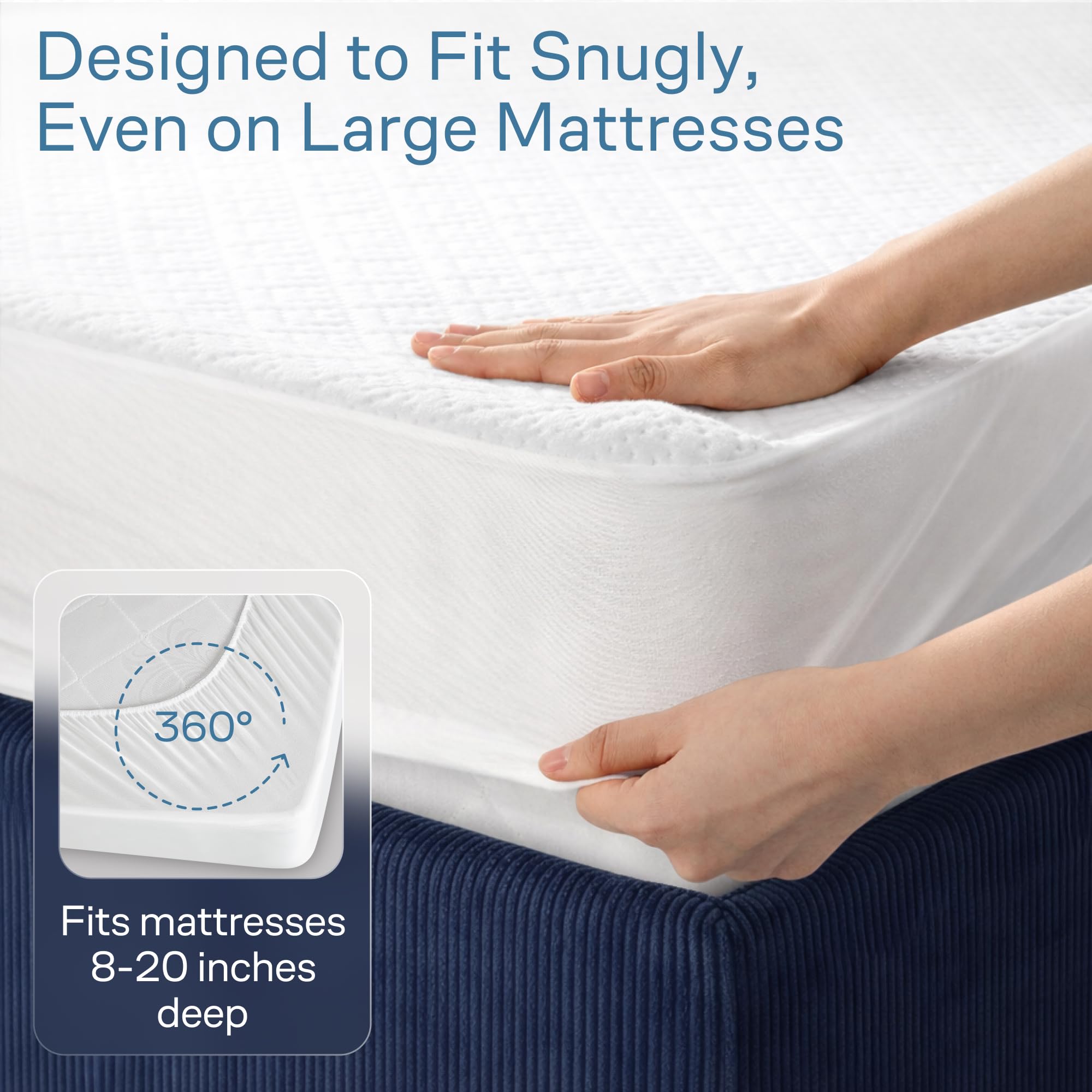 Niagara Sleep Solution protector protects mattress life with reliable waterproof backing.