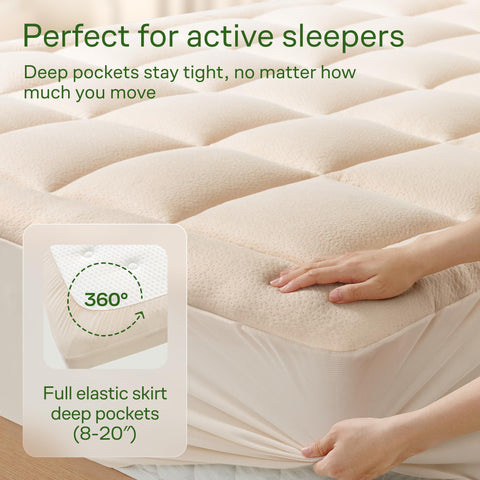 Niagara Sleep Solution machine-washable topper ready for easy care and long-lasting softness.