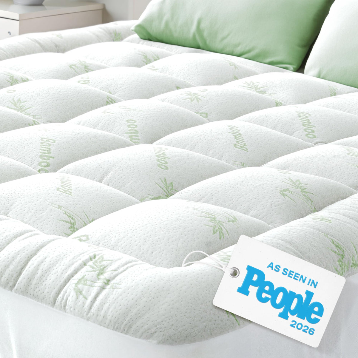 Niagara Sleep Solution Ultra Soft Full XL topper in bamboo viscose for breathable, skin-friendly cooling.