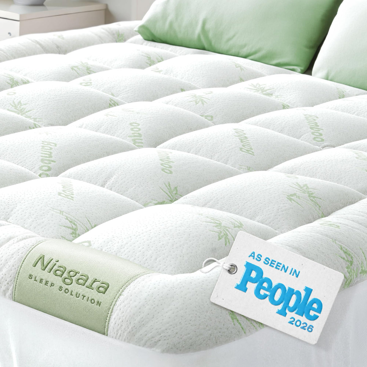 Niagara Sleep Solution ultra-soft queen rv topper close-up fabric for gentle touch