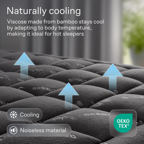 Deep pocket and flexible sides shown securing topper to a thicker twin mattress.