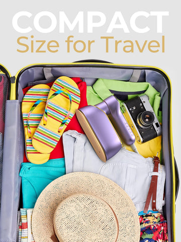 NIASSO 150 ml water tank supports travel-friendly steaming without frequent refills.