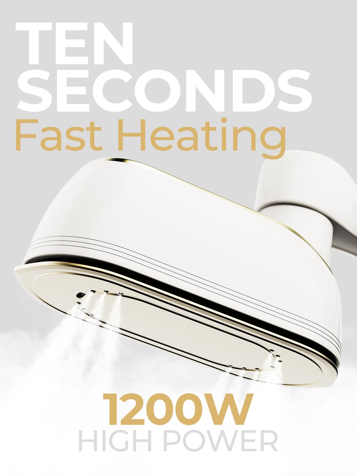 NIASSO travel steamer heats up in 10 seconds for fast wrinkle smoothing.