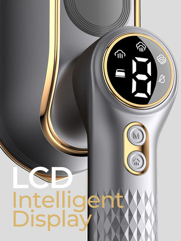 NIASSO travel steamer LCD display shows modes and countdown for fabric care