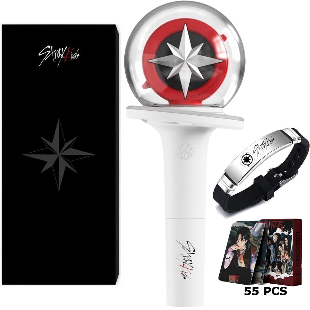 Niaycouky Straykids lightstick glowing blue for concerts and events