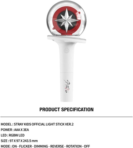 Straykids lightstick illuminated during a concert with vibrant colors