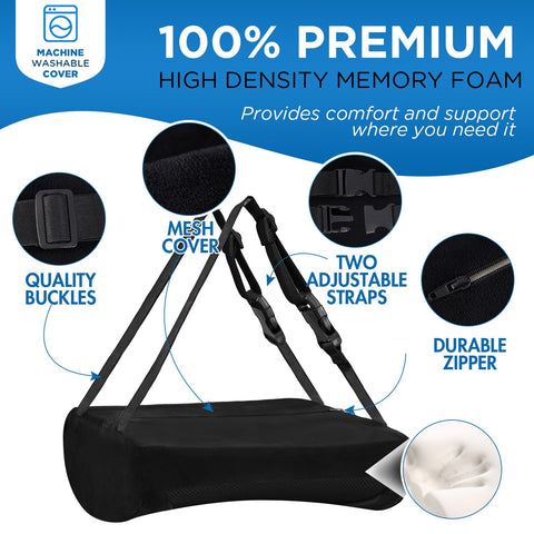 Niceeday back cover closeup demonstrates breathable mesh for cool comfort