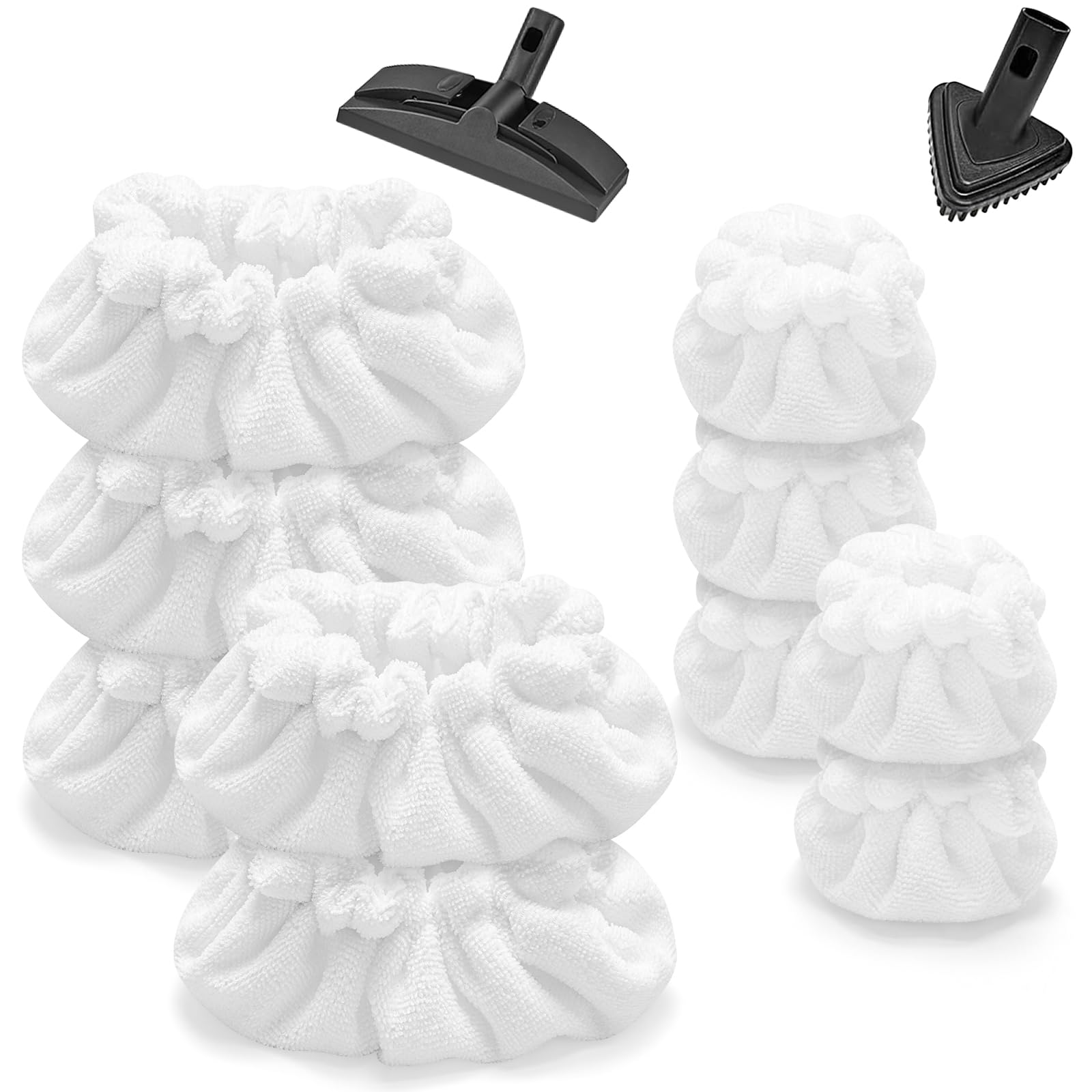 Nicemiya steam mop pads pack with rectangle bonnets for versatile cleaning