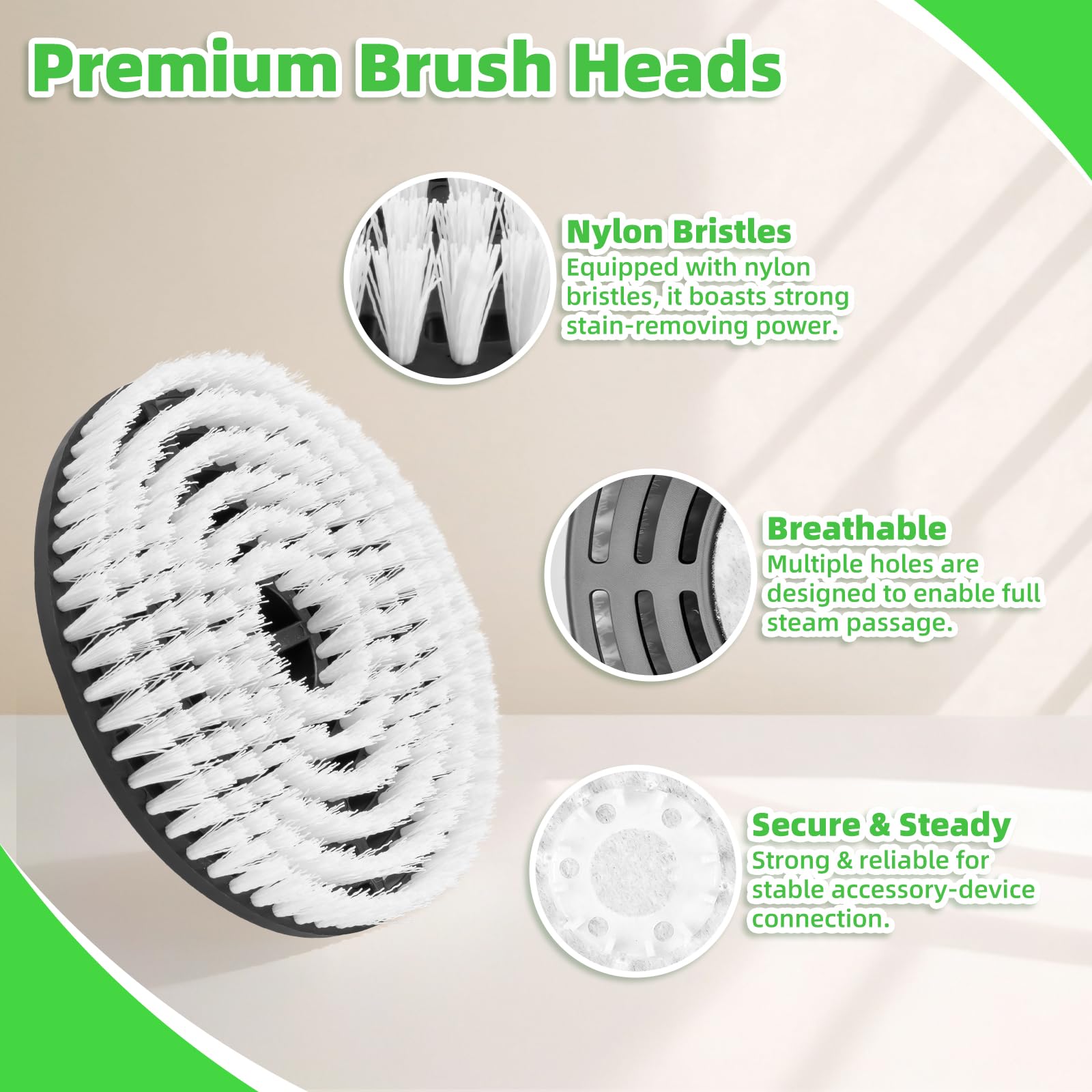 Nicemiya textured scrub pads absorb moisture and lift fine dirt.