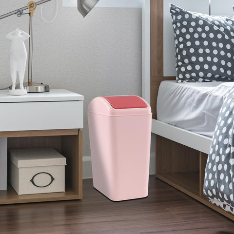 Nicesh 4.5-gallon trash can with durable plastic, ideal for kitchen or office.