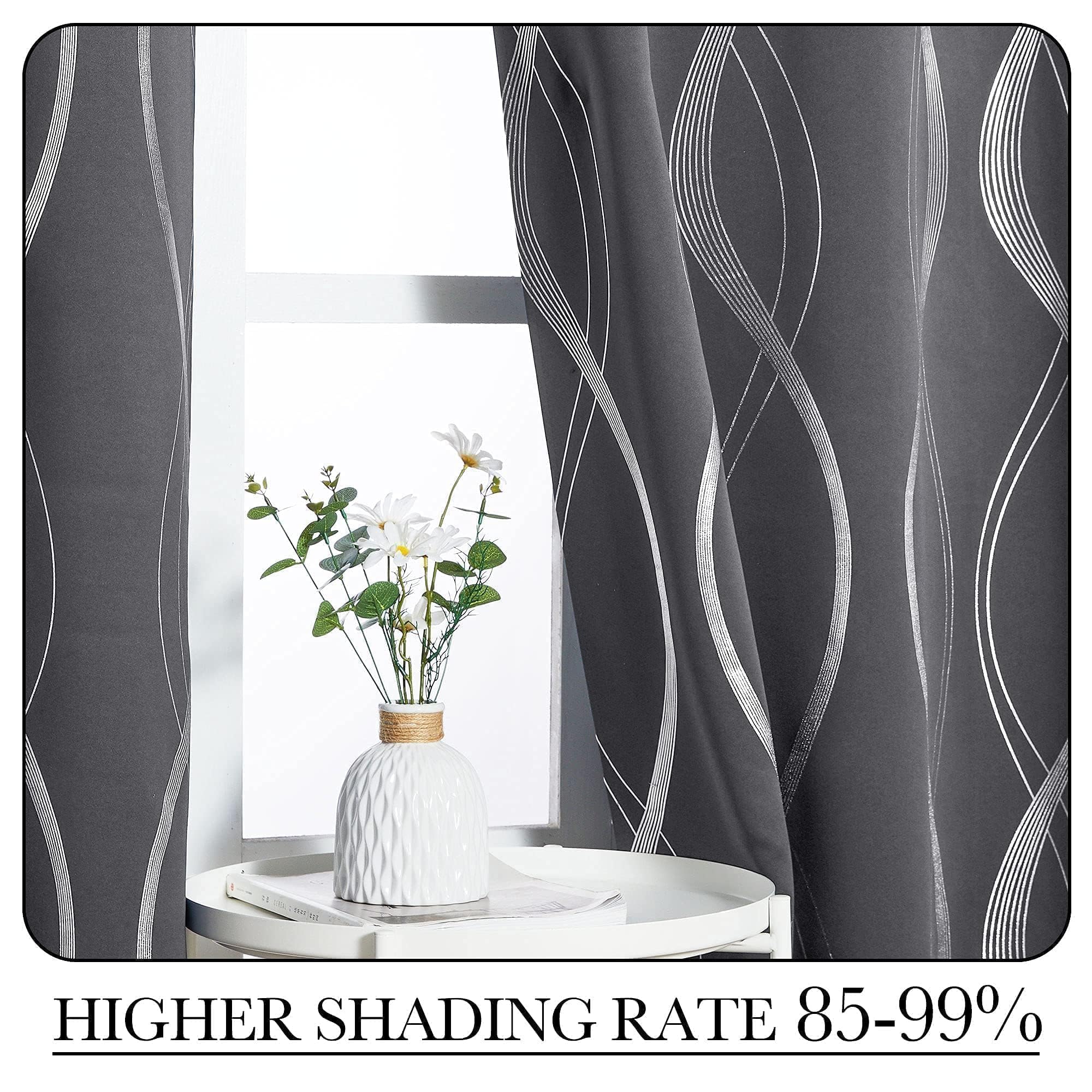 NICETOWN two-panel set offers versatile styling for living spaces.