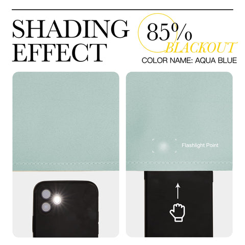 NICETOWN Aqua Blue blackout drapes reduce light and glare