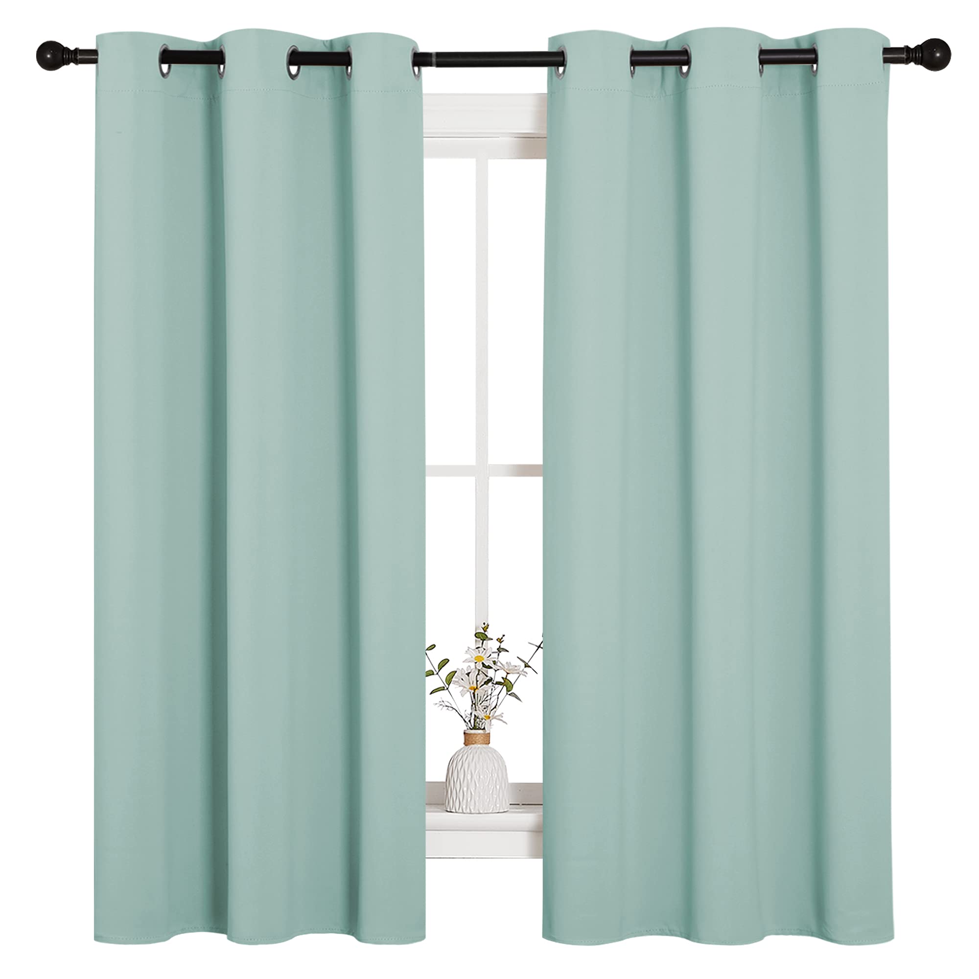 NICETOWN Aqua Blue triple-weave design for enhanced privacy and UV protection