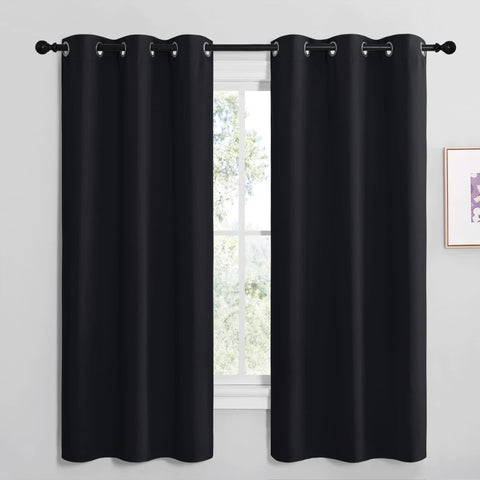 NICETOWN bathroom blackout curtains two-panel set blocks light for restful mornings