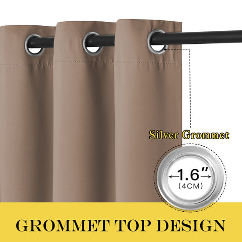 NICETOWN patio door panel demonstrates light-blocking performance for glare reduction