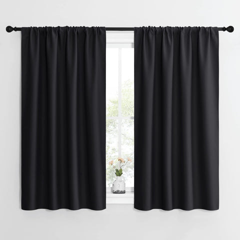 NICETOWN blackout curtain panels 42x54 front view for energy savings