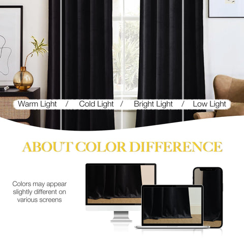 NICETOWN velvet blackout curtains suit home theater spaces for deep viewing experience.