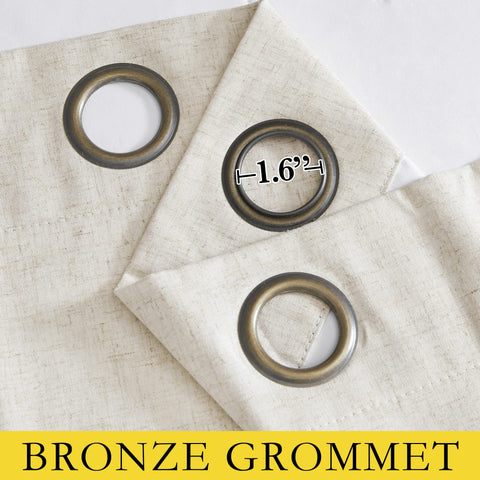 NICETOWN dry-clean-only care tag helps preserve linen texture and color.