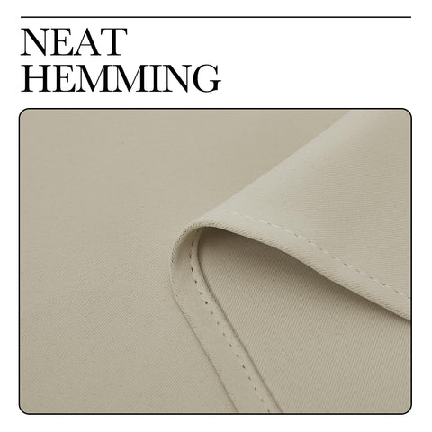 NICETOWN cream thermal curtains, panel 06, energy-smart design helps maintain comfortable indoors.