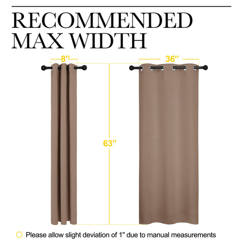 NICETOWN 1.6-inch rings fit standard rods for easy installation