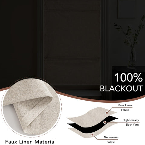 NICETOWN dual linen texture on both sides enhances decor in any room