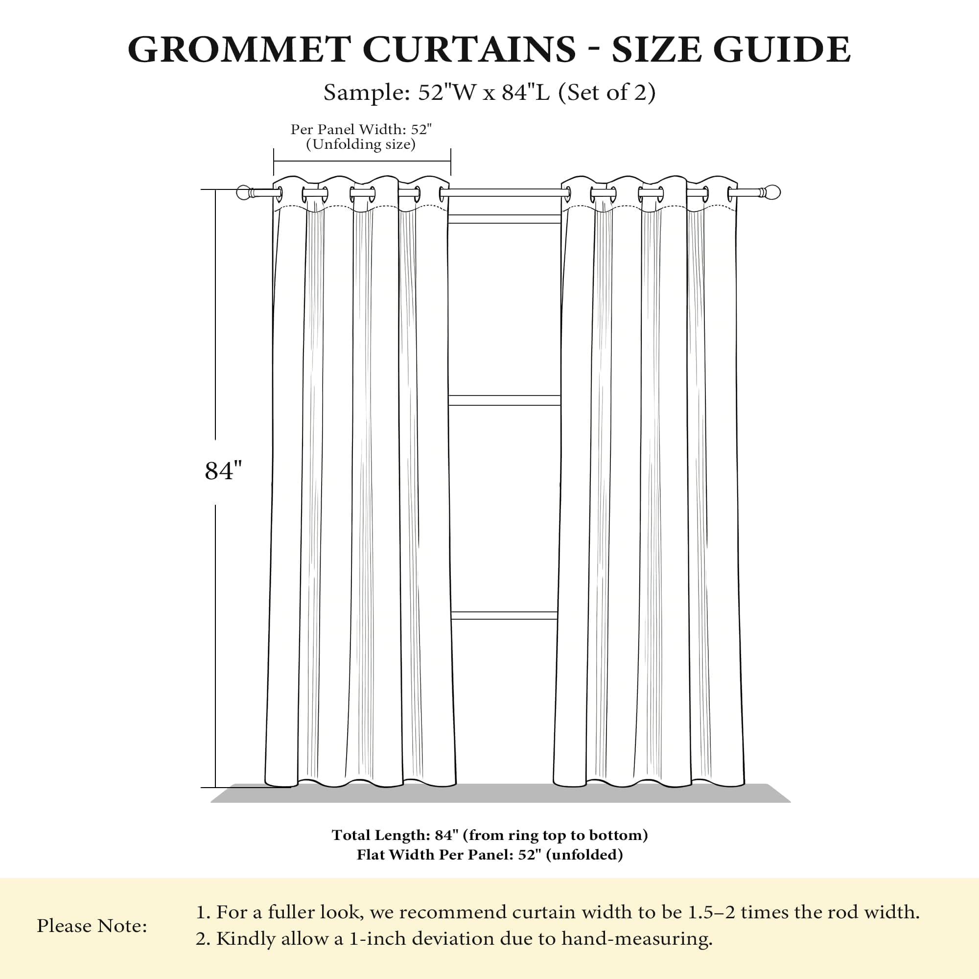 NICETOWN grommet curtains glide smoothly on rods for simple setup.