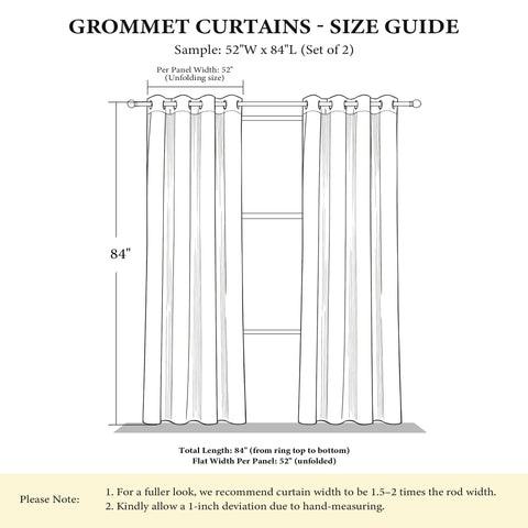 NICETOWN grommet curtains glide smoothly on rods for simple setup.