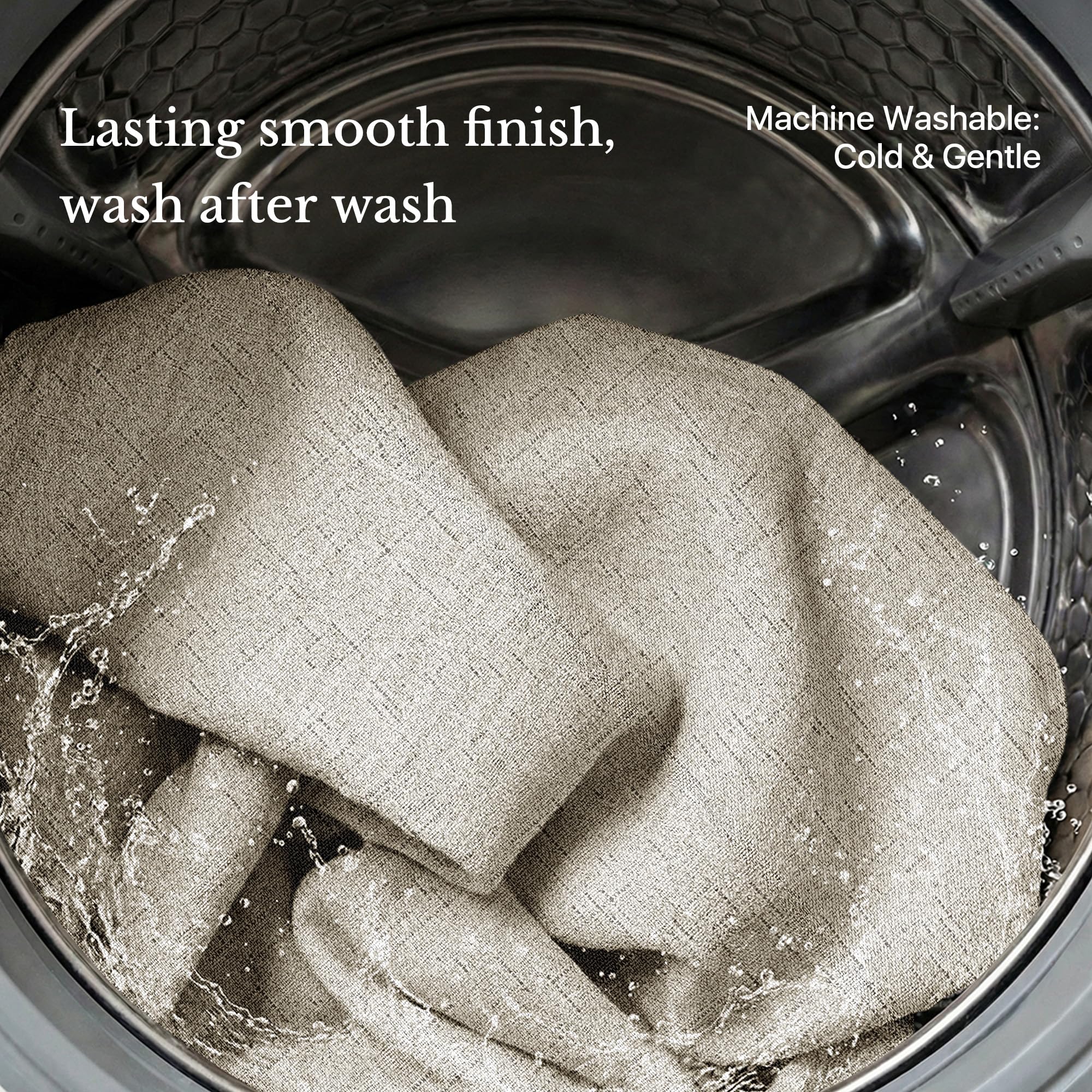 NICETOWN easy-care curtains machine washable for busy homes