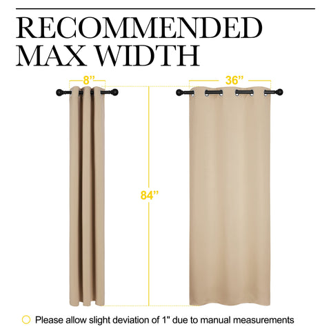 Nicetown easy care curtains are machine washable and wrinkle resistant.