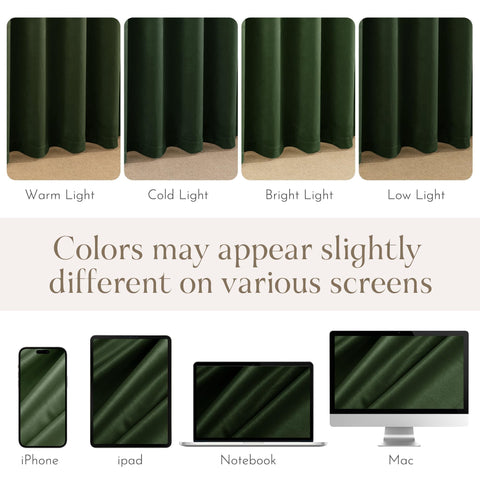 NICETOWN easy care velvet curtains machine washable.