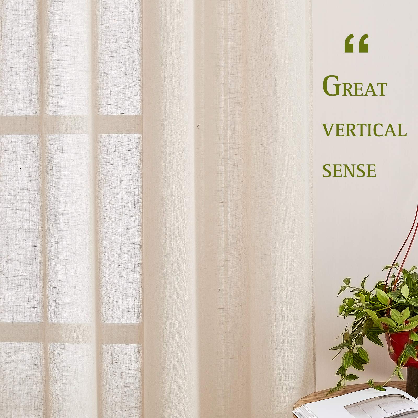 NICETOWN wrinkle-free fabric with easy-care instructions for low-maintenance styling.