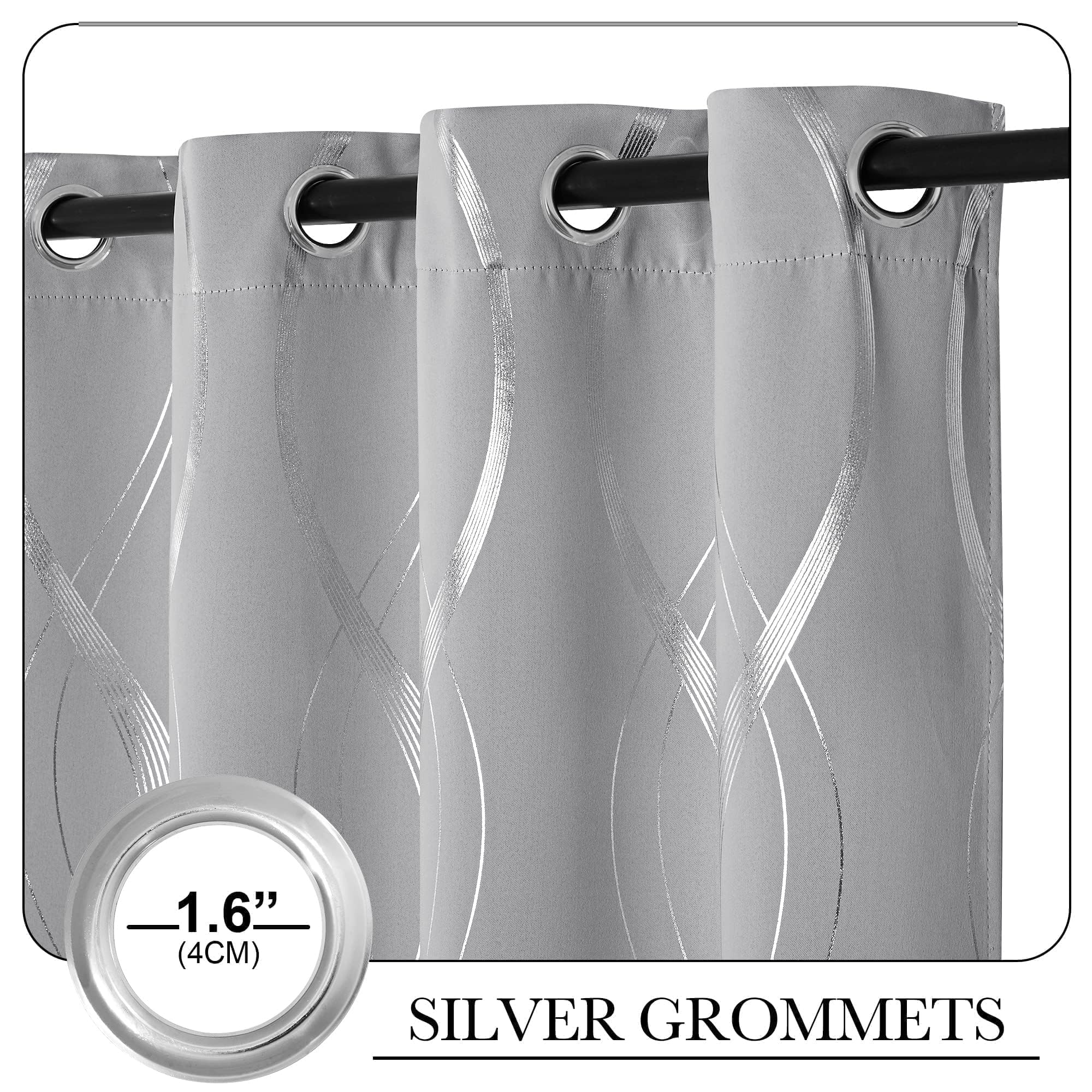 NICETOWN easy-install grommets simplify hanging and quick setup.