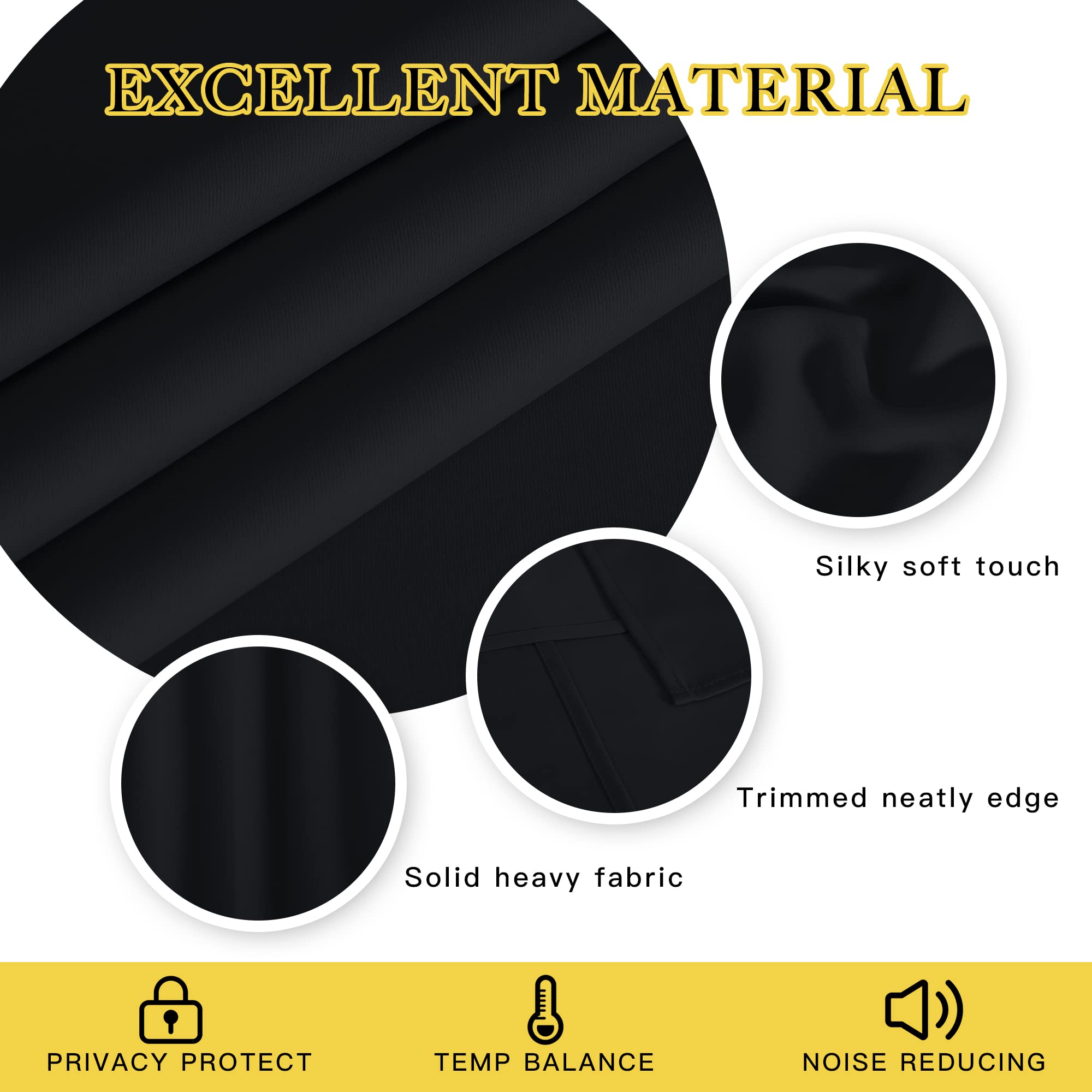 NICETOWN grommet-top curtain featuring modern hardware and easy hanging.