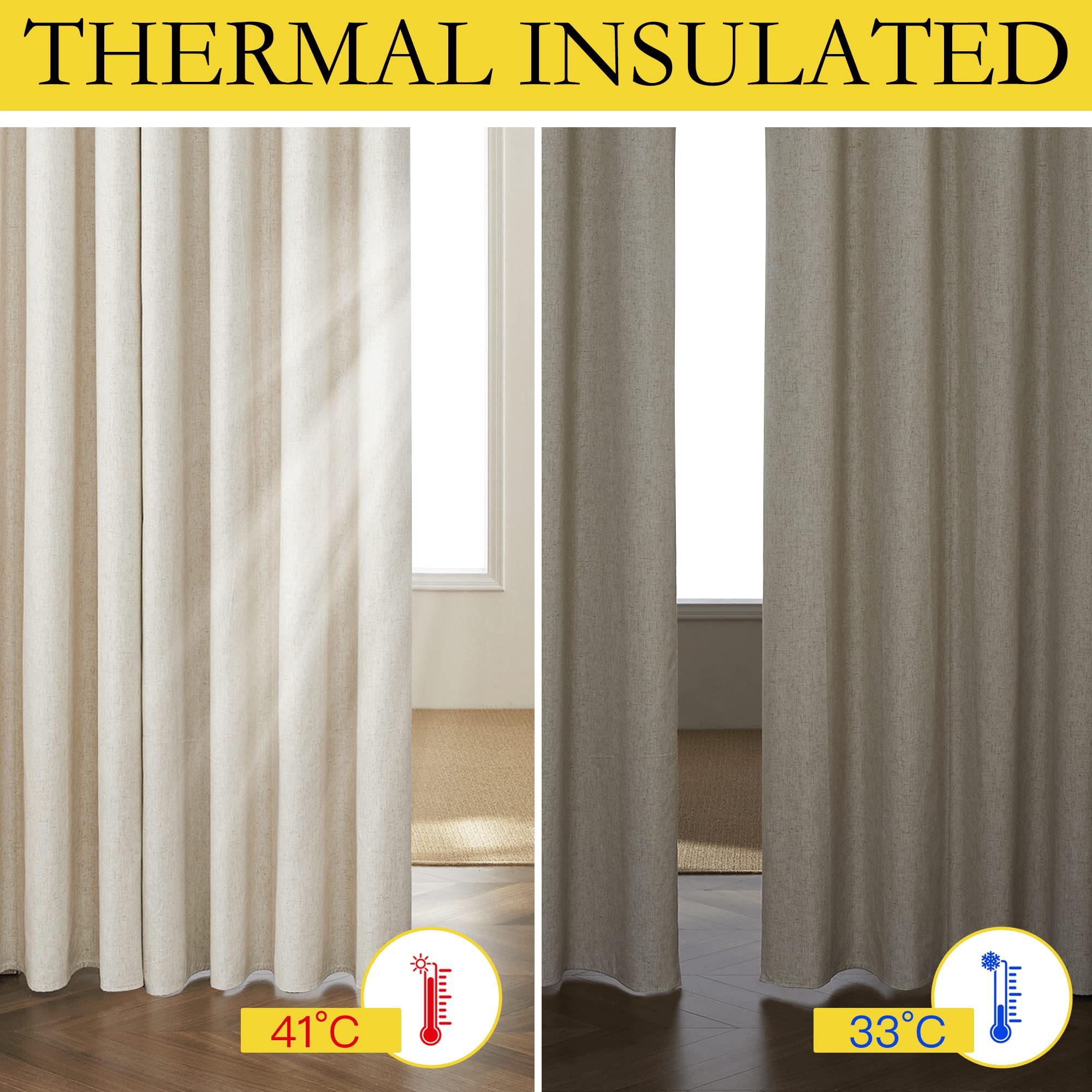 NICETOWN grommet-top installation demo shows easy, smooth panel sliding.