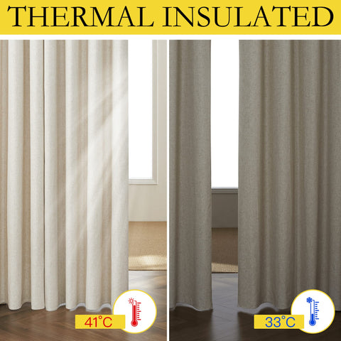 NICETOWN grommet-top installation demo shows easy, smooth panel sliding.