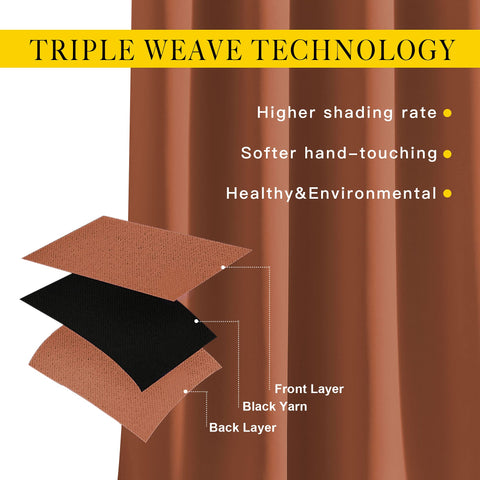NICETOWN heavy fabric provides privacy and a sense of solid, quiet interiors