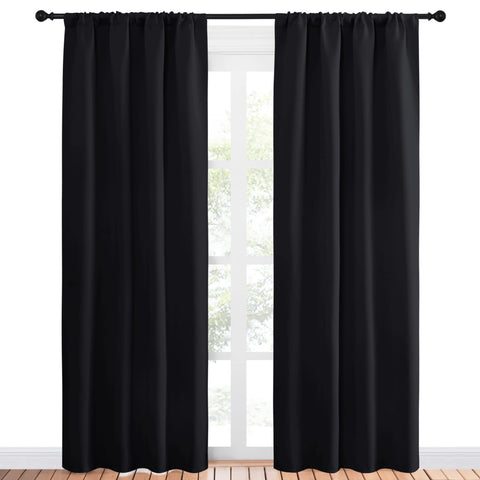 NICETOWN blackout panel close-up texture showing soft, premium fabric.