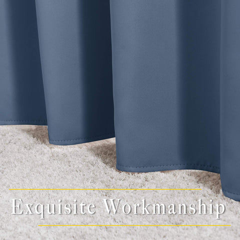 NICETOWN care label shows machine washable curtains for easy maintenance.
