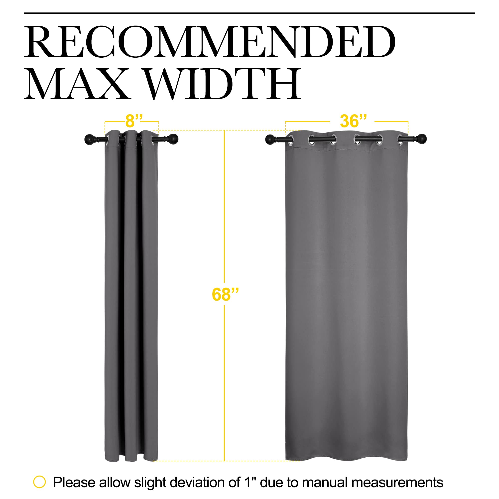 NICETOWN machine-washable blackout curtains for easy cleaning.