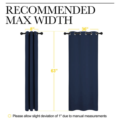 Thermal insulation feature of NICETOWN navy blackout curtains