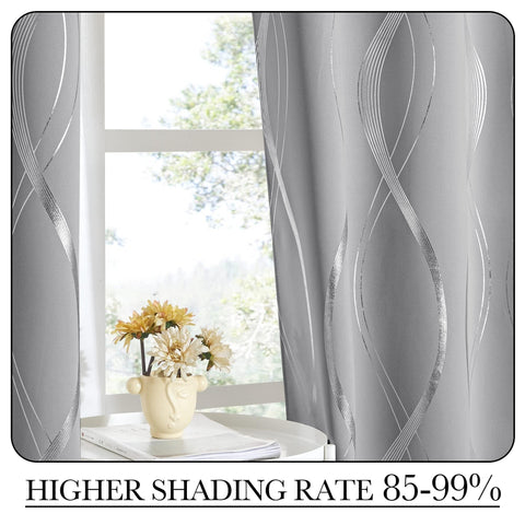 NICETOWN noise-reducing curtains create a quieter room for work or rest.
