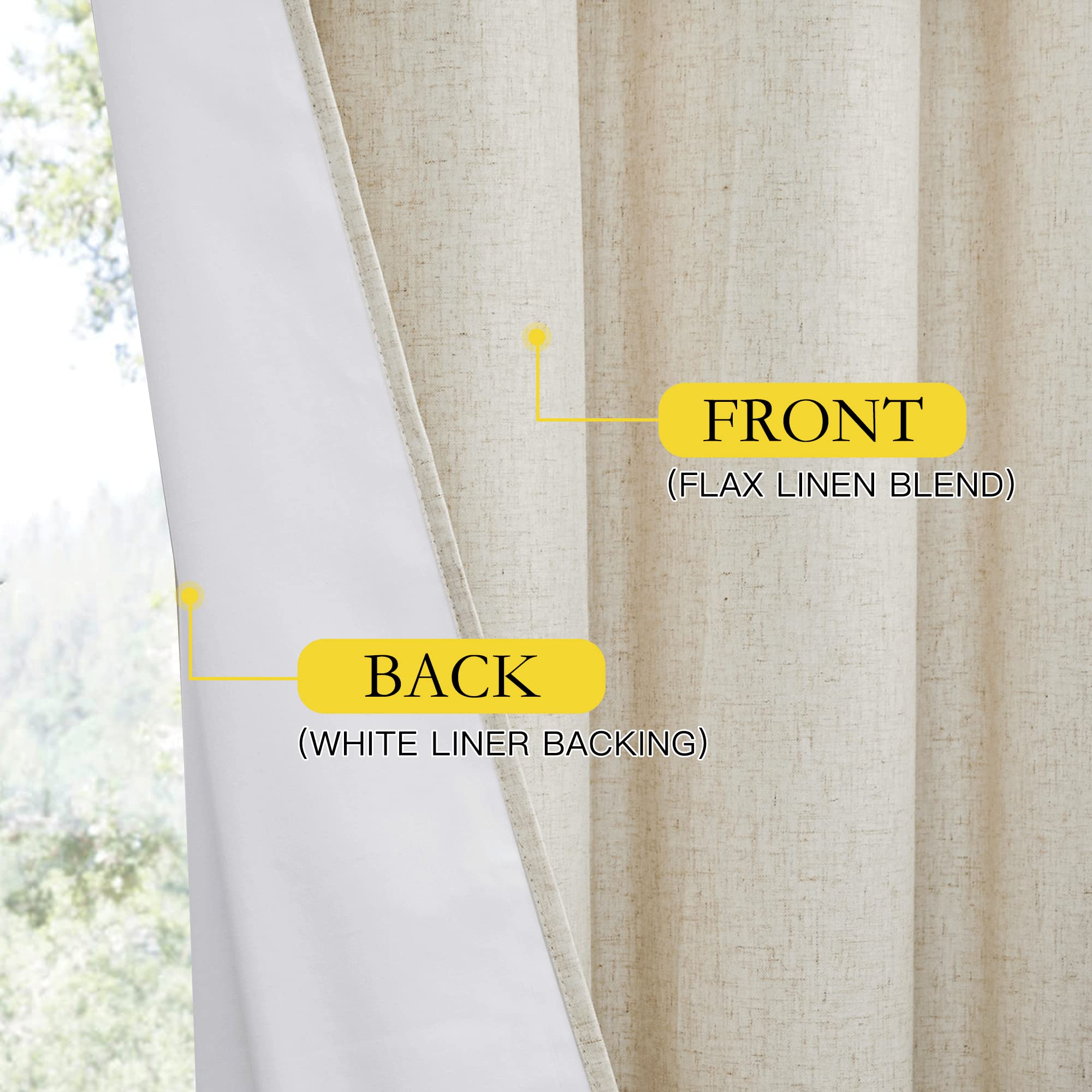NICETOWN curtains reduce outside noise for a calmer living space.
