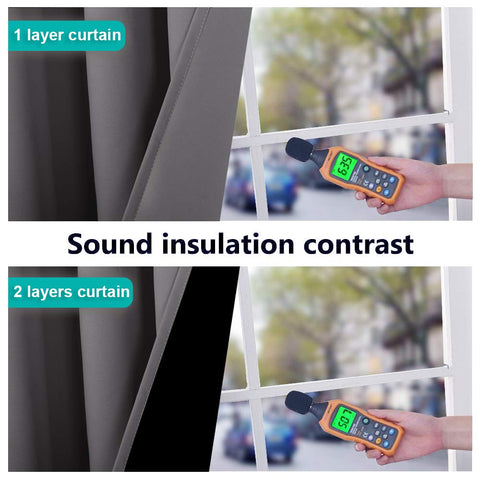 NICETOWN heavyweight weave improves noise reduction for a quieter space.