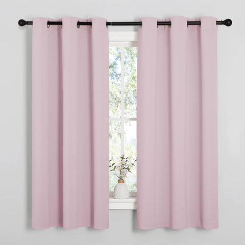 NICETOWN nursery grommet-top detail with six rings for easy hanging