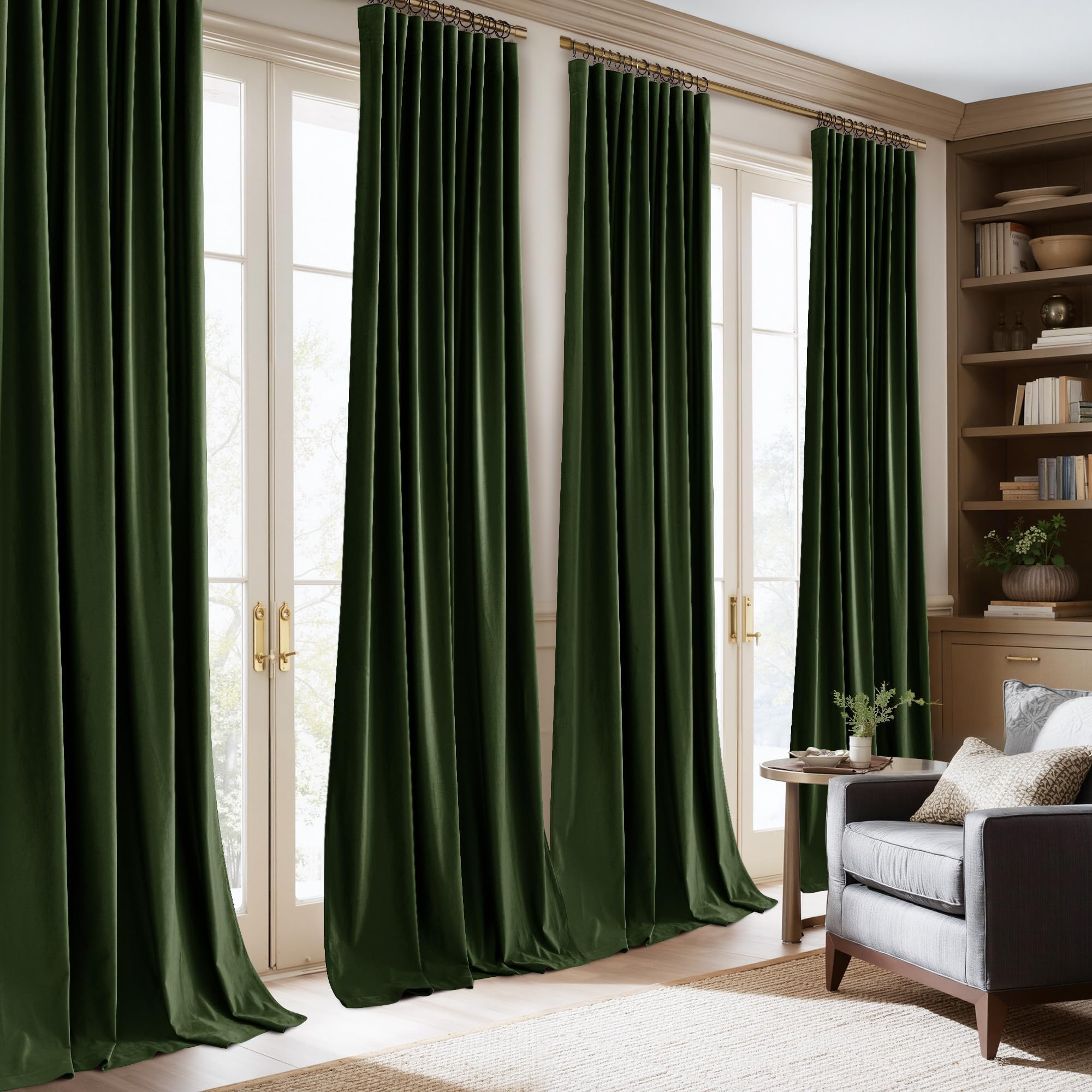 NICETOWN velvet curtains are machine washable for simple care.