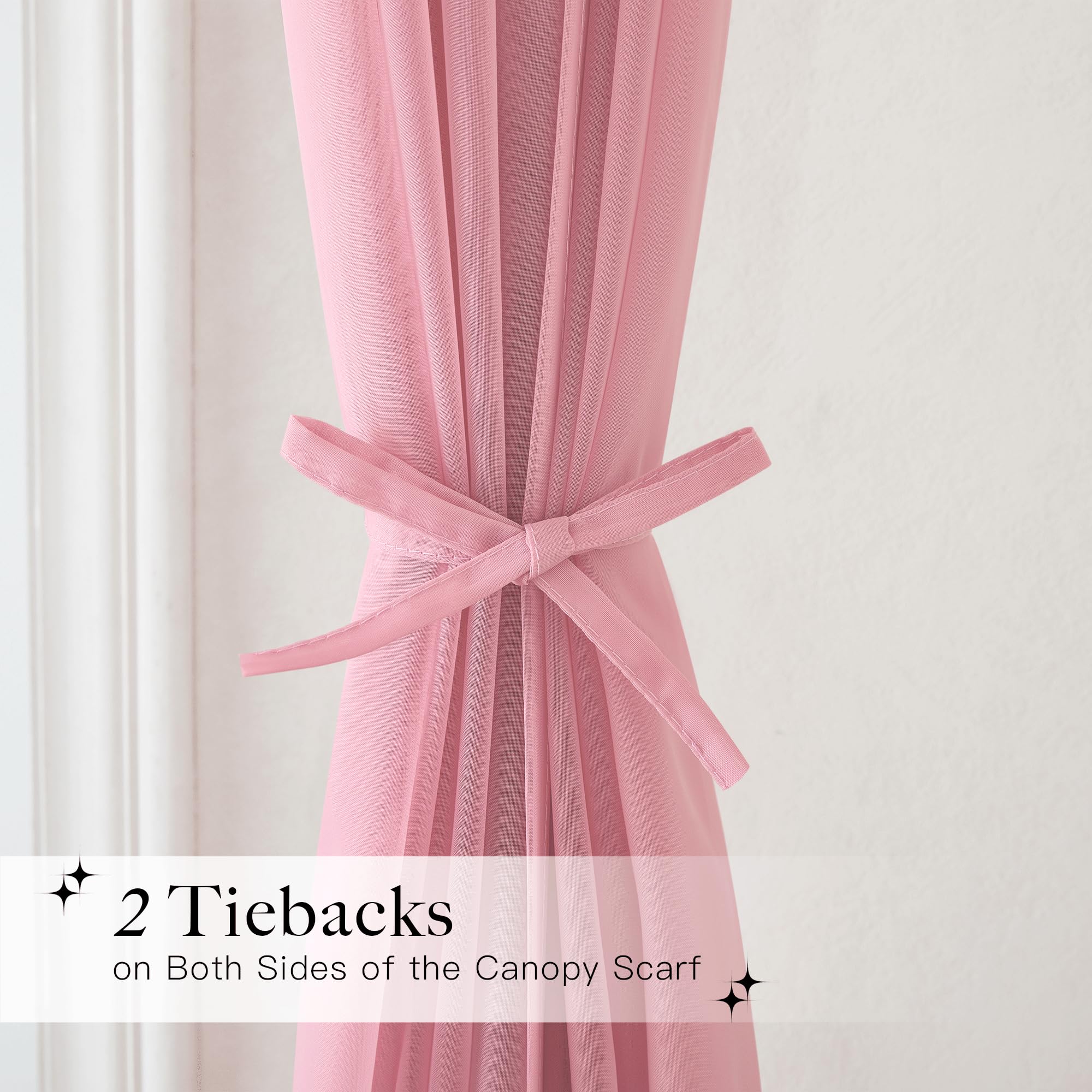 NICETOWN pink canopy adds romantic decor to weddings and events