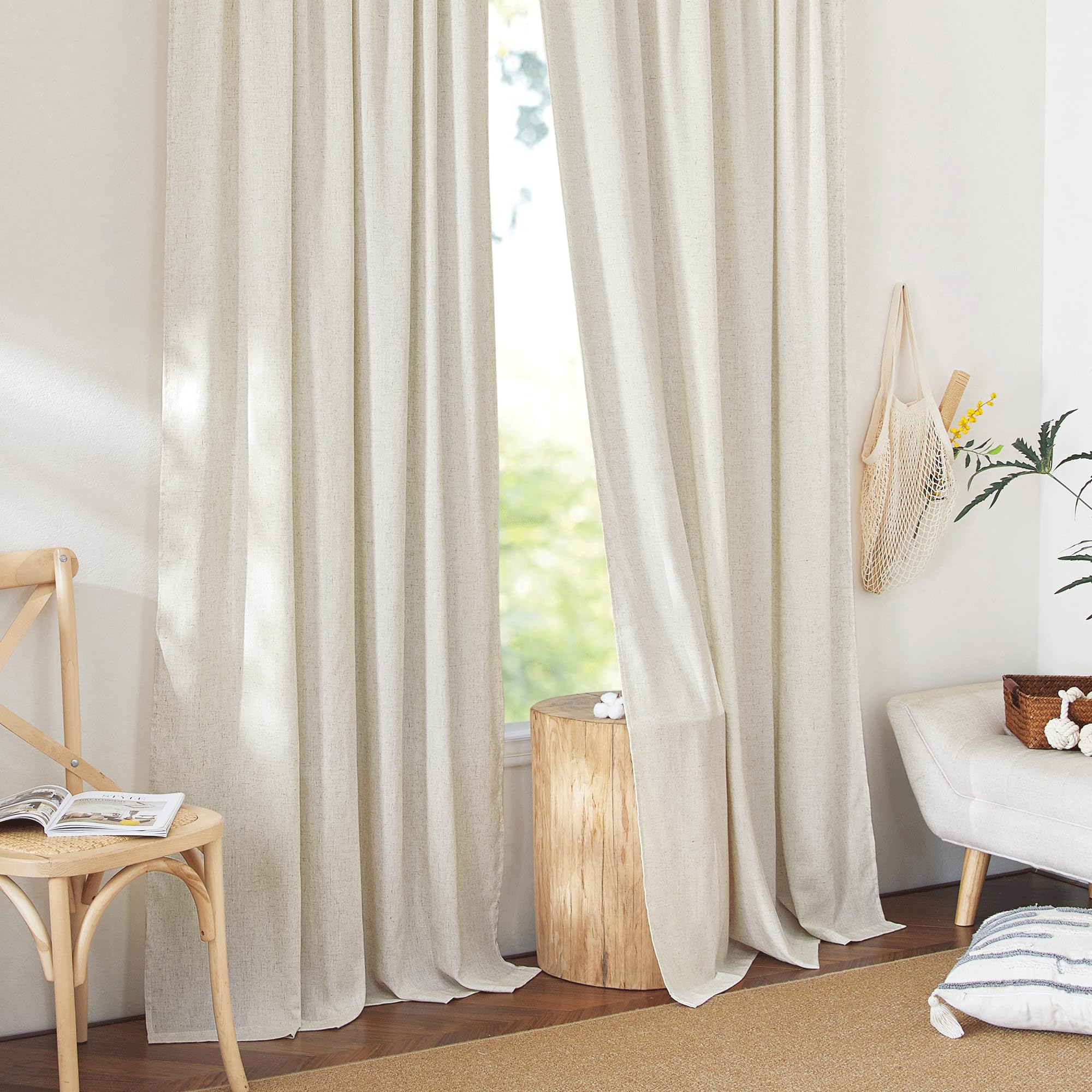 NICETOWN pleat tape back tab options enable easy styling changes.