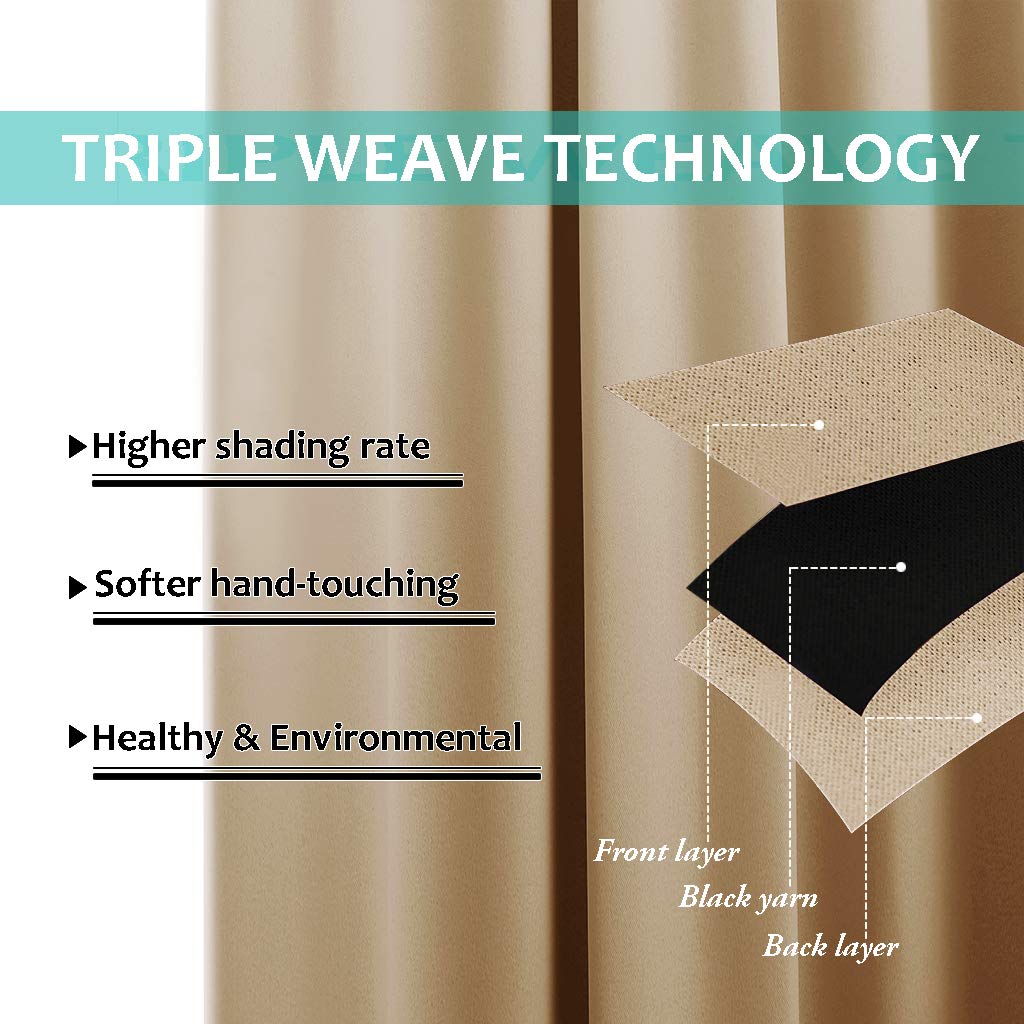 NICETOWN two-layer design helps insulate against heat and cold.