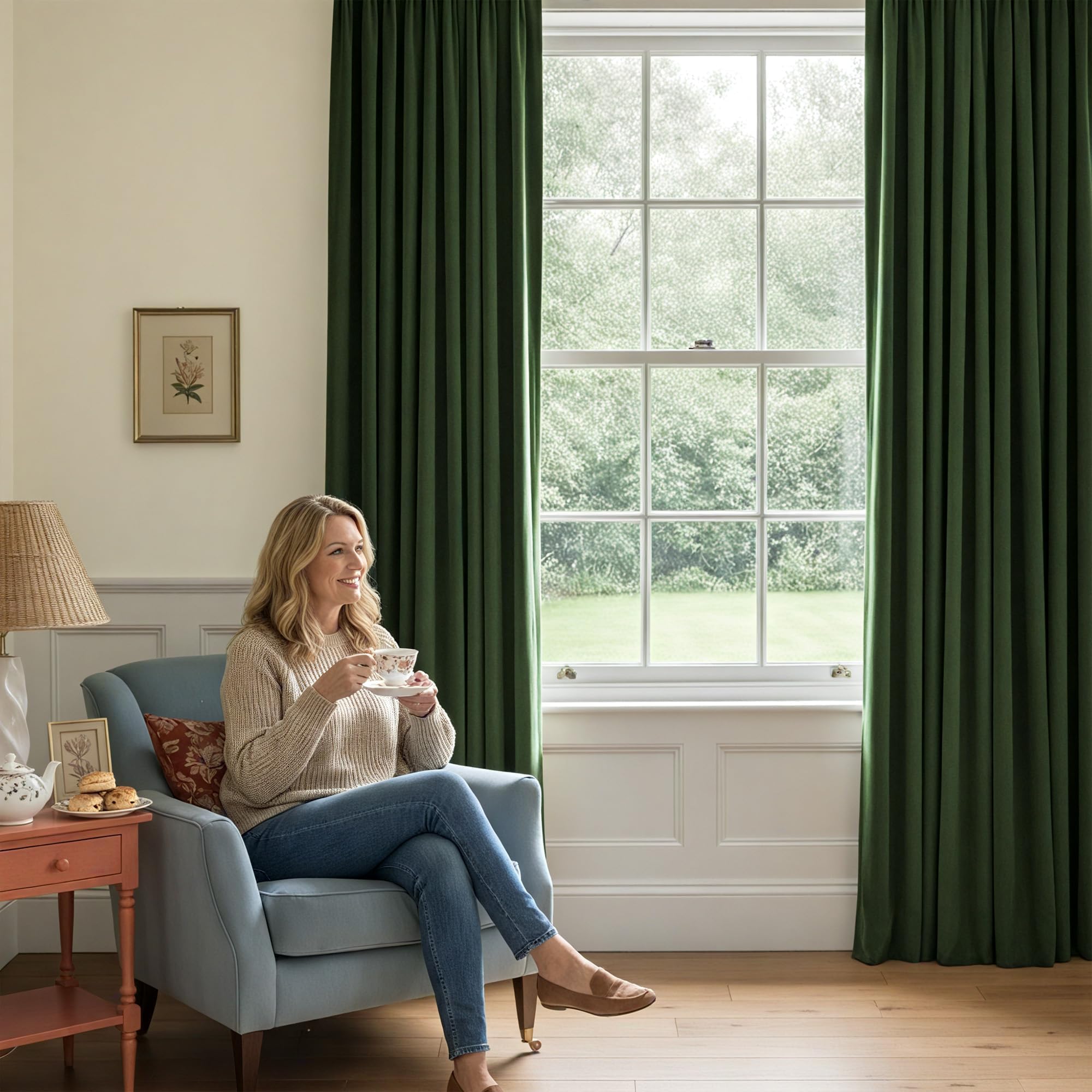 NICETOWN soft plush velvet curtain fabric feels premium and durable.