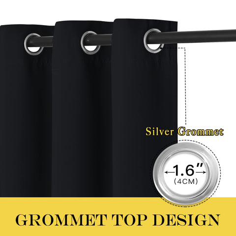 NICETOWN thermal insulated curtain for patio doors helps maintain comfortable room temperature.